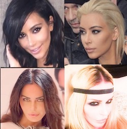 Kim Kardashian e Nina Moric bionda