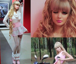 Angelica Kenova modella russa barbie umana