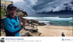 foto tempesta su sydney da facebook bondi resecue lifeguards