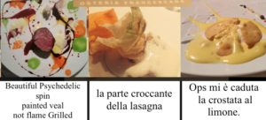 ricette e piatti de Osteria francescana menu prezzi ops mi e caduta la crostata la parte croccante della lasagna beautiful grilled