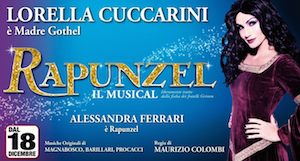 musical rapunzel con lorella cuccarini brancaccio roma biglietti ed orari