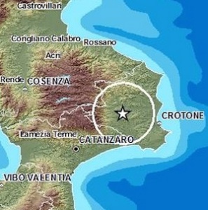 terremoto in tempo reale in calabria a la sila crotone oggi befana