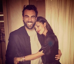 marco mengoni abbracciato a Belen Rodriguez foto instagram