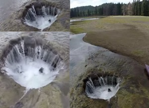 video foto lago lost oregon lago che si prosciuga da solo voragine misteriosa