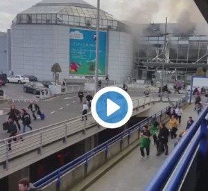 esplosione areoporto bruxelles immagini video in diratta durante attentato