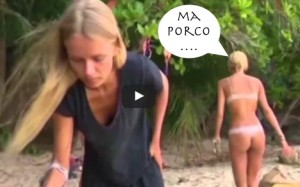 video di paola che bestemmia all isola dei famosi