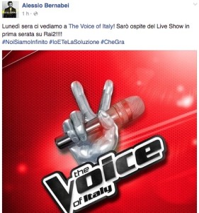 alessio bernabei ex dear jack ospite a the voice of italy