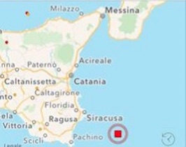 terremoto oggi in tempo reale sicilia sicracusa catania pachino ragusa