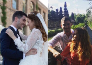 Ezgi Eyüboğlu e Kaan Yıldırım di Happiness serie tv turca si sono sposati nella vita stanno insieme e viaggio di nozze a bali in India