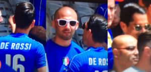 marco borriello con la maglia di de rossi a tolosa per italia svezia euro 2016