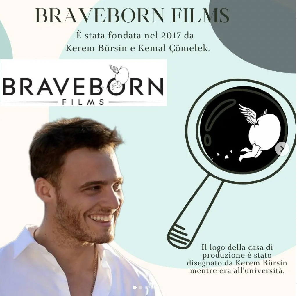 Kerem Bursin e la sua casa di produzione "BRAVEBORN FILMS" fondata con Kemal Cömelek